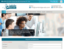 Tablet Screenshot of cambridge-edu.com